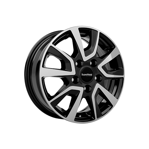 Alu kola SUPER METAL VAULT, 18x7.5 5x112 ET48, černá lesklá + leštění (zátěžová)