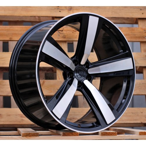 Alu kola Racing Line 3S1239, 21x10 5x112 ET19, černá + leštění (zátěžová)