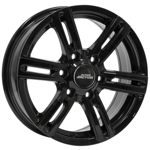 Alu kola INTER ACTION KARGIN 6, 16x6.5 6x120 ET50, černá lesklá (zátěžová)