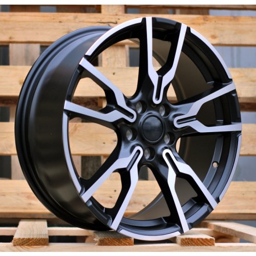 Alu kola Racing Line I5662, 18x7.5 5x112 ET45, černá matná + leštění