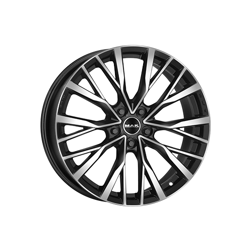 Alu kola MAK KENT, 21x8.5 5x120 ET38, černá lesklá + leštění (zátěžová)