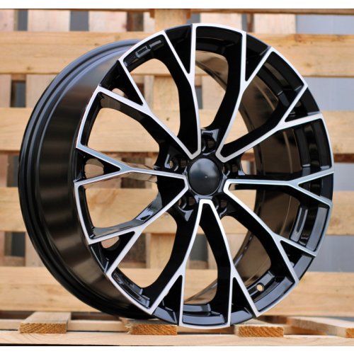 Alu kola Racing Line 3S1279, 18x7.5 5x112 ET51, černá + leštění
