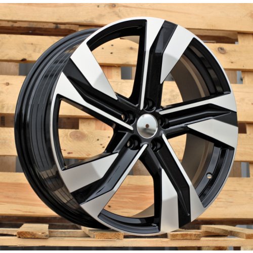 Alu kola Racing Line SF502, 19x7.5 5x108 ET50.5, černá + leštění
