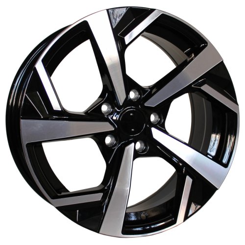 Alu kola Racing Line XE173, 17x7.5 5x114.3 ET40, černá + leštění