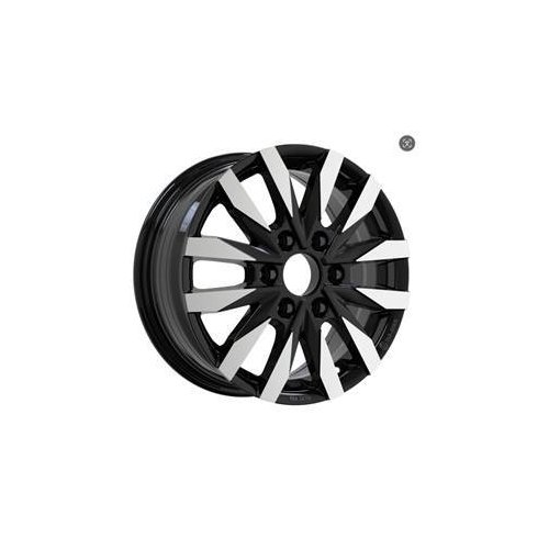 Alu kola Racing Line B3023, 16x6.5 6x130 ET54, černá + leštění (zátěžová)