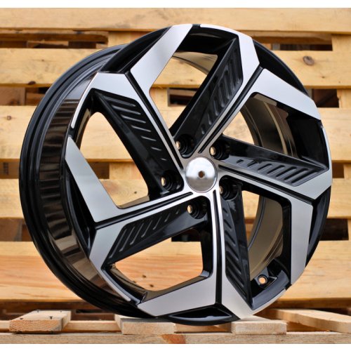 Alu kola Racing Line D1926, 18x7.5 5x114.3 ET51, černá + leštění