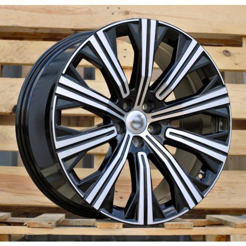 Alu kola Racing Line F0054, 20x9 5x108 ET39, černá + leštění