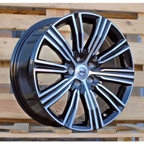 Alu kola Racing Line F0086, 18x8 5x108 ET42, černá + leštění