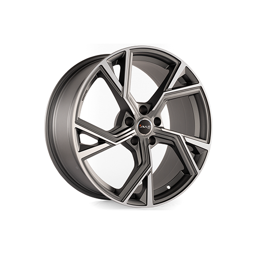 Alu kola AVUS VELGEN AF20, 19x8.5 5x112 ET48, šedivá matná + leštění