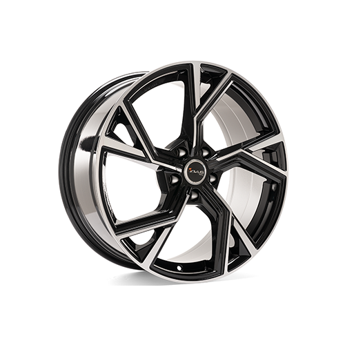 Alu kola AVUS VELGEN AF20, 19x8.5 5x112 ET48, černá lesklá + leštění