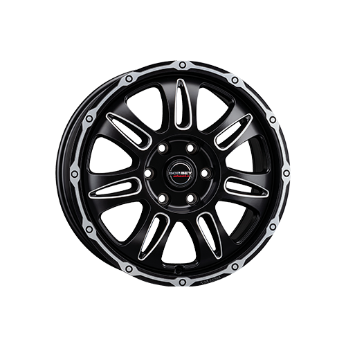 Alu kola BORBET CW8, 18x8 6x120 ET45, černá matná + leštění (zátěžová)