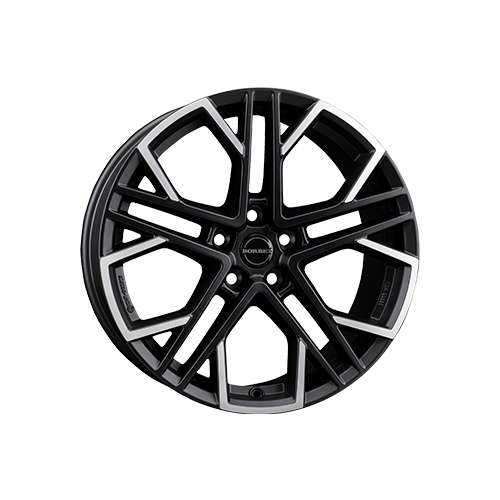 Alu kola BORBET XV, 19x8.5 5x112 ET45, černá matná + leštění (zátěžová)