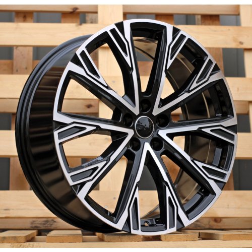 Alu kola Racing Line 3S1277, 21x8.5 5x112 ET43, černá + leštění
