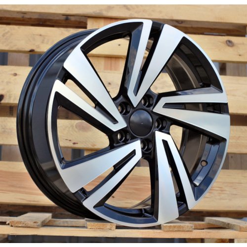 Alu kola Racing Line 3S1282, 18x7 5x112 ET45, černá + leštění