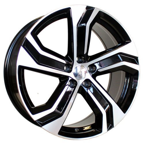 Alu kola Racing Line B0143, 21x9 5x108 ET38.5, černá + leštění (zátěžová)