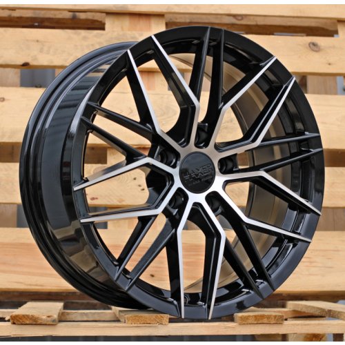 Alu kola Haxer HX035, 17x7.5 5x100 ET40, černá + leštění