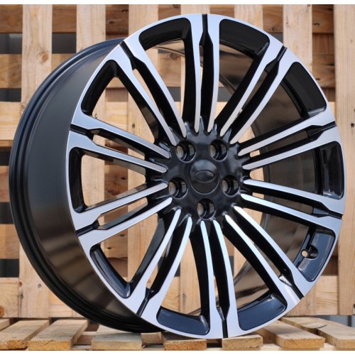 Alu kola Racing Line 3S1066, 24x9.5 5x120 ET45, černá + leštění (zátěžová)