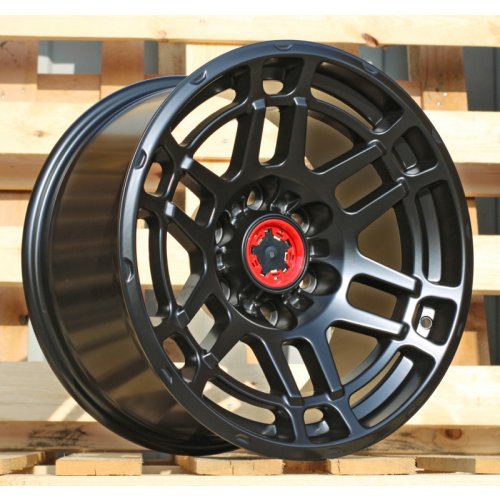 Alu kola Racing Line B1745, 17x9 6x139.7 ET, saténová černá (zátěžová)