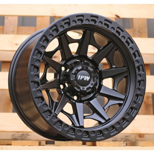 Alu kola Racing Line B1950, 17x9 6x139.7 ET, saténová černá (zátěžová)
