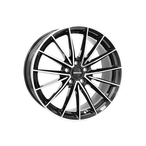 Alu kola MONACO WHEELS GP14, 21x9 5x112 ET34, černá lesklá + leštění (zátěžová)