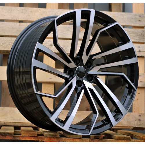 Alu kola Racing Line B1618, 18x8 5x112 ET35, černá + leštění
