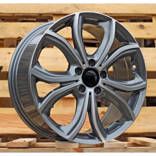 Alu kola Racing Line FBX271, 18x8 5x112 ET43, šedivá + leštění