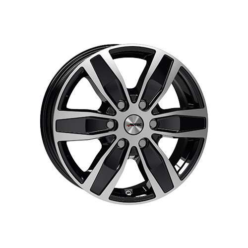 Alu kola AUTEC QUANTRO, 17x7 6x120 ET45, černá lesklá + leštění (zátěžová)