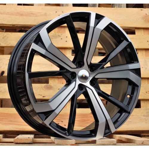 Alu kola Racing Line SF503, 18x7.5 5x108 ET50.5, černá + leštění