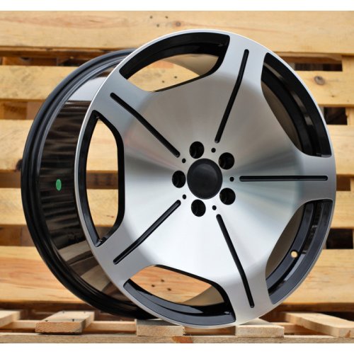 Alu kola Racing Line FBX035, 20x8.5 5x112 ET36, černá + leštění (zátěžová)