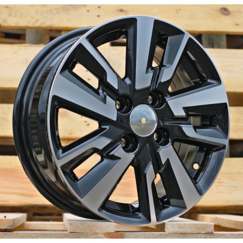 Alu kola Racing Line B1809, 14x5.5 4x100 ET45, černá + leštění