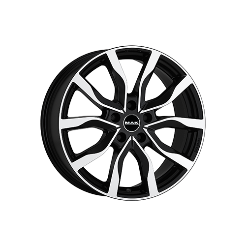 Alu kola MAK KOLN, 20x8.5 5x112 ET32, černá lesklá + leštění (zátěžová)