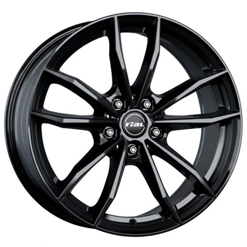 Alu kola RIAL X12, 17x7 5x112 ET45, černá lesklá