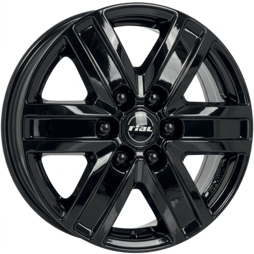 Alu kola RIAL TRANSPORTER 6, 17x7 6x130 ET57, černá lesklá (zátěžová)