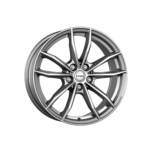 Alu kola RIAL X12, 18x7.5 5x112 ET46, šedivá lesklá