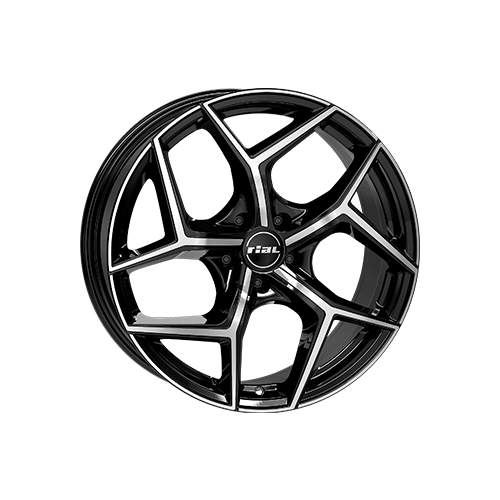 Alu kola RIAL SALENTO, 18x8 5x108 ET45, černá lesklá + leštění