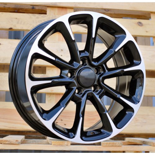 Alu kola Racing Line Y1281, 17x7 5x110 ET40, černá + leštění