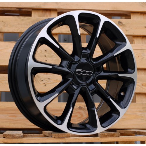 Alu kola Racing Line Y1281, 17x7 5x110 ET40, černá + leštění