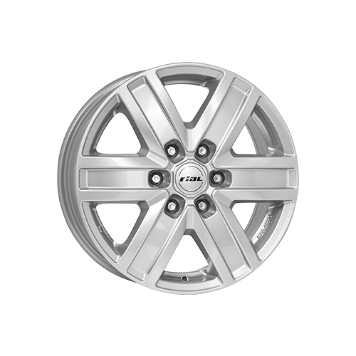 Alu kola RIAL TRANSPORTER 6, 16x6.5 6x130 ET62, stříbrná (zátěžová)