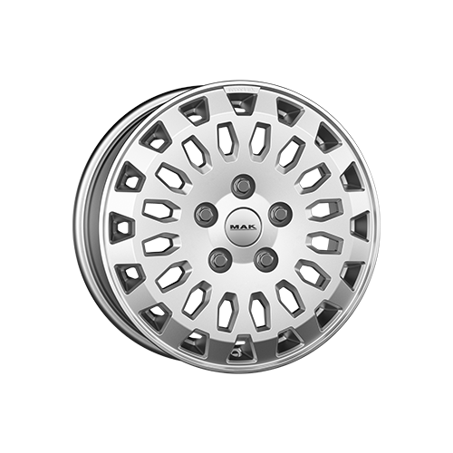 Alu kola MAK OVERLAND, 17x7 5x120 ET51, stříbrná (zátěžová)
