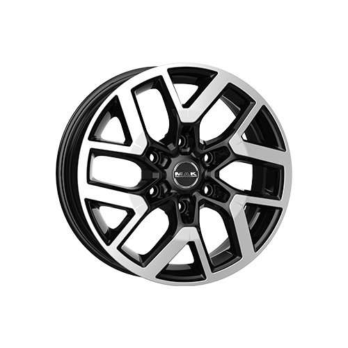 Alu kola MAK GRAVEL, 18x7.5 6x120 ET47, černá lesklá + leštění (zátěžová)