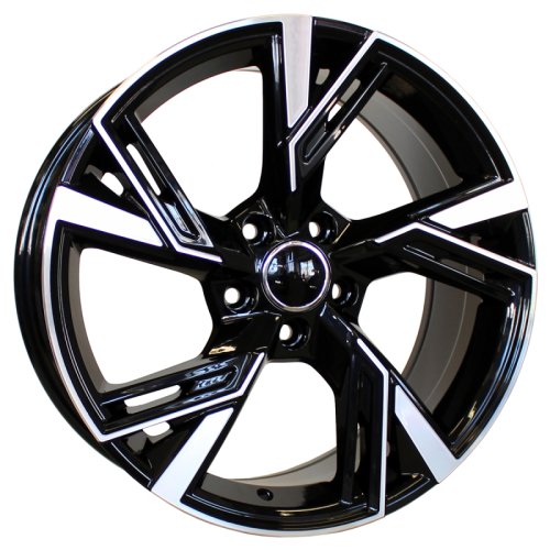 Alu kola Racing Line B1571, 17x7.5 5x112 ET36, černá + leštění