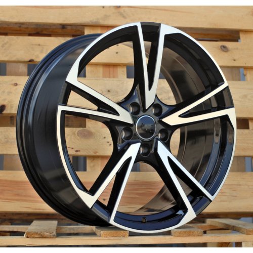 Alu kola Racing Line I5642, 19x8.5 5x112 ET35, černá + leštění