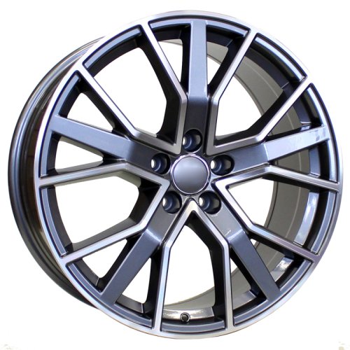 Alu kola Racing Line B5131, 18x8 5x112 ET39, šedivá + leštění