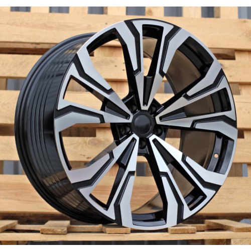 Alu kola Racing Line FBX307, 22x9.5 5x112 ET32, černá + leštění (zátěžová)