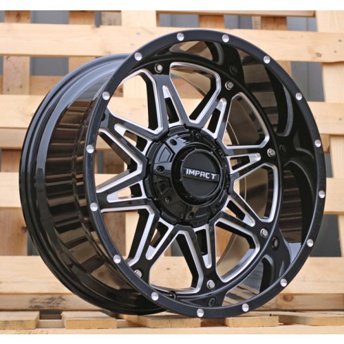 Alu kola Racing Line 1109A, 20x10 12x135 ET-12, černá lesklá (zátěžová)
