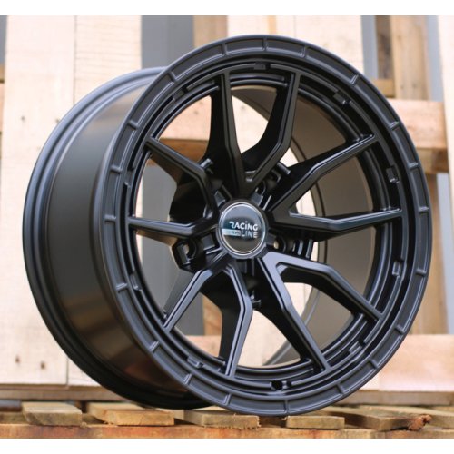 Alu kola Racing Line B1037, 18x9 5x127 ET-6, černá matná (zátěžová)