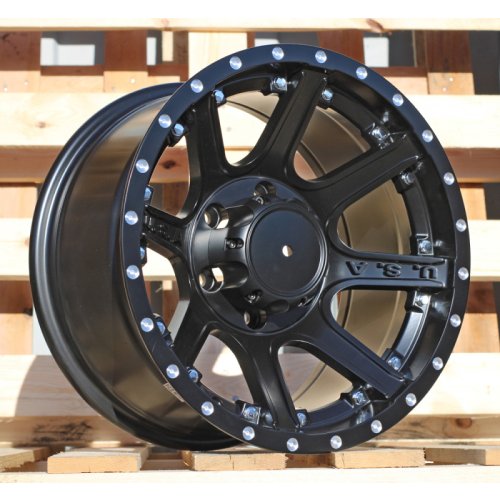 Alu kola Racing Line B1494, 16x8.5 6x139.7 ET-12, černá matná (zátěžová)