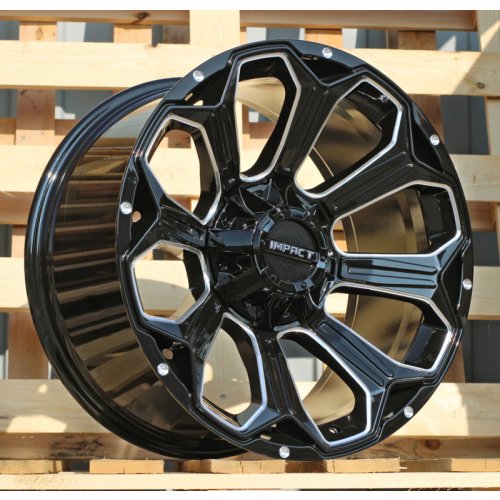 Alu kola Racing Line B1560, 20x10 12x135 ET-12, černá lesklá (zátěžová)