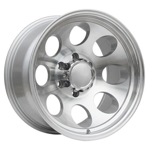 Alu kola Racing Line BY997, 16x10 6x139.7 ET-44, stříbrná + leštění (zátěžová)