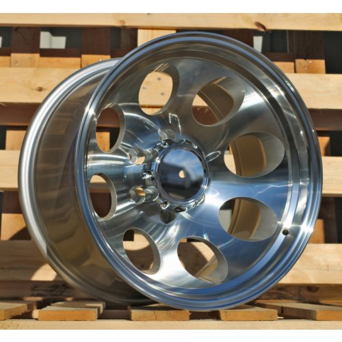 Alu kola Racing Line BY997, 17x10 6x139.7 ET-52, stříbrná + leštěný límec